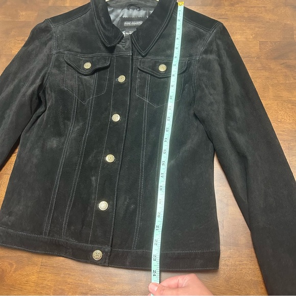 For Joseph Black Lined 100% Suede Leather Basic Jacket Women’s Size M - Picture 13 of 16